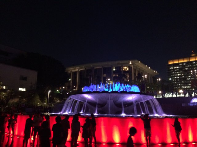 Illuminated Fountain Gathering
