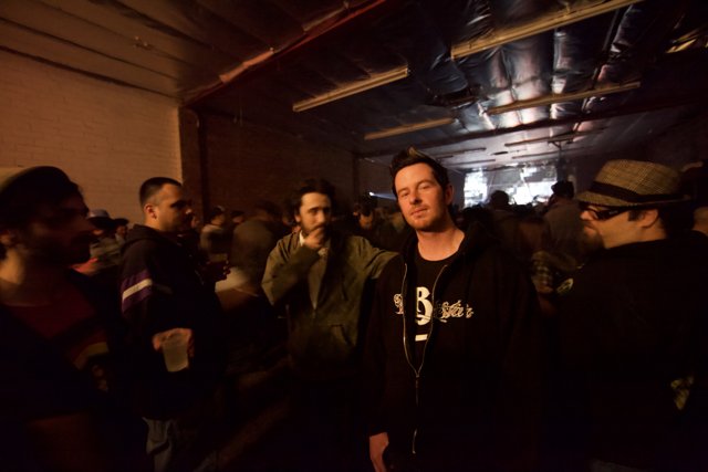 Nightlife Gathering in a Warehouse