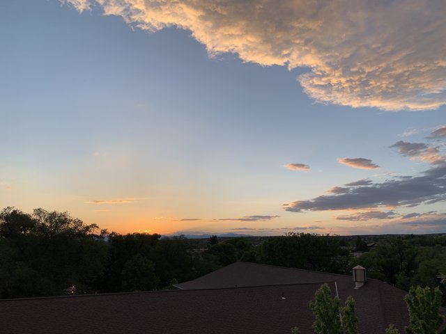 Sunset over the Santa Fe Mountains