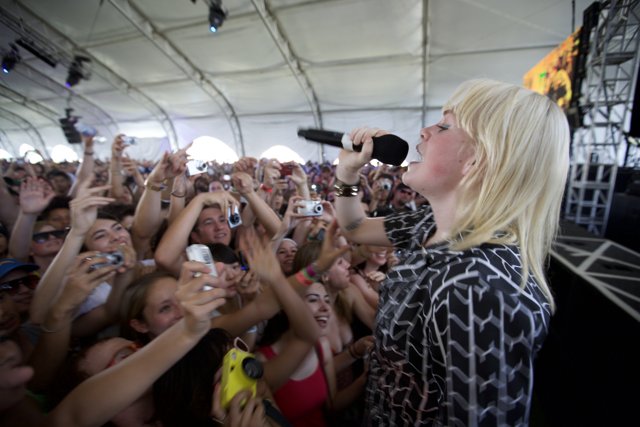 Blonde Bombshell Lights Up Coachella Stage