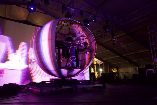 Sphere of Light on Stage