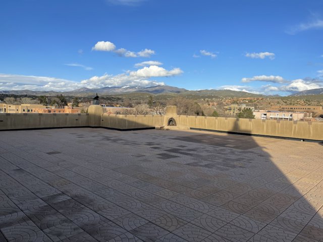 Mountain View from Rooftop in Santa Fe