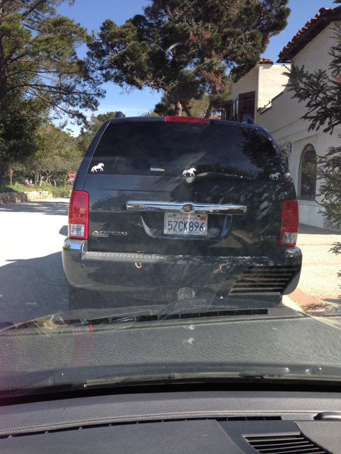 Parked SUV in Carmel