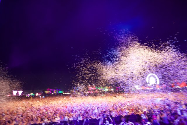 Confetti Explosion at Coachella