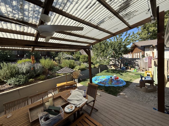 Summer Serenity Under the Pergola