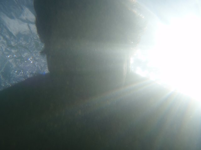 Sun Flares Underwater