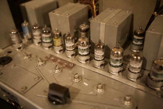 Vintage Tube Amplifier Up Close