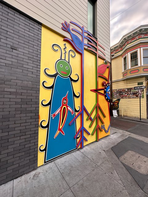 A Burst of Color on a San Francisco Street