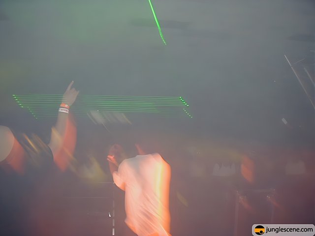 Blurry Nightclub Crowd