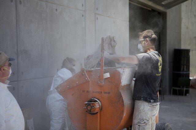 Mixing Concrete at the Factory