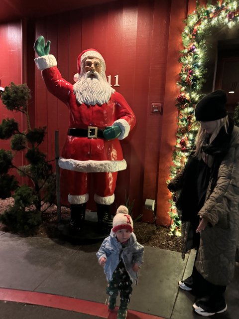 Standing Tall with Santa: A Festival Night to Remember