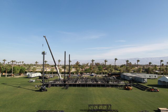 Construction Crane on Coachella Stage