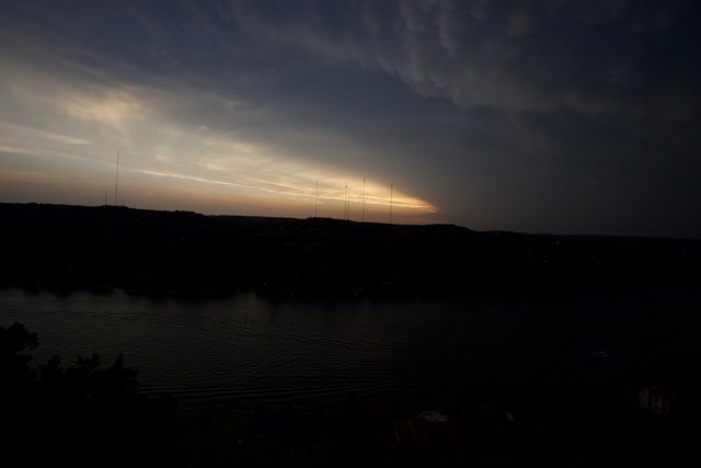 Stormy Sunset over Austin Lake