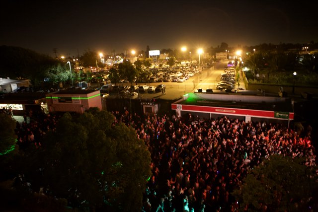Metropolis Concert Crowd at Night