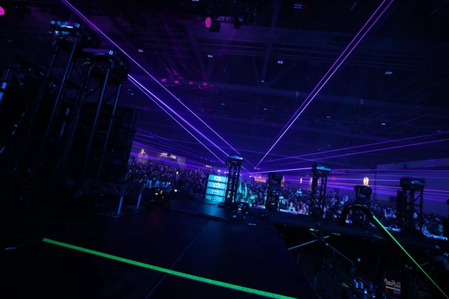 Laser Grid Illuminates Massive Wobbleland Festival Crowd