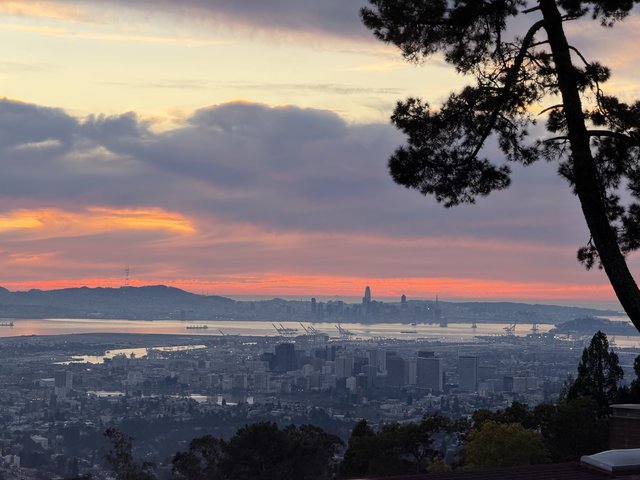 San Francisco Bay Sunset from Oakland Hills