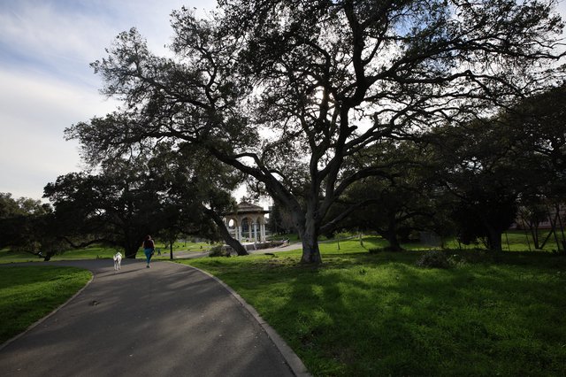 Twilight Walk Through Historic Park Grounds