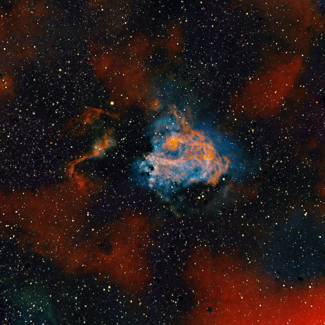 NGC 2359 Thor's Helmet Nebula in Deep Space