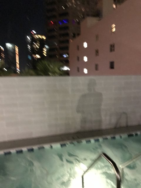Shadow by the Pool