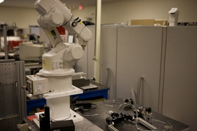 Robot at Work in Laboratory