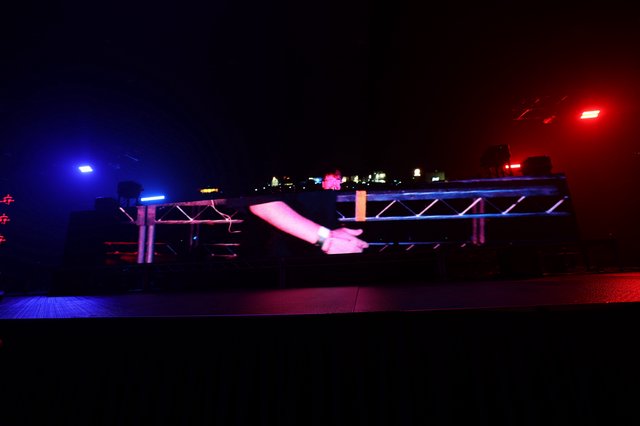 DJ's Outstretched Arm at Wobbleland Festival Night