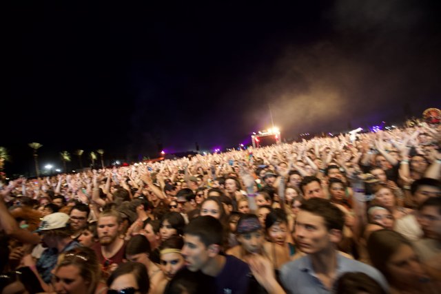 Coachella Nights: A Sea of Faces Under the Starry Sky