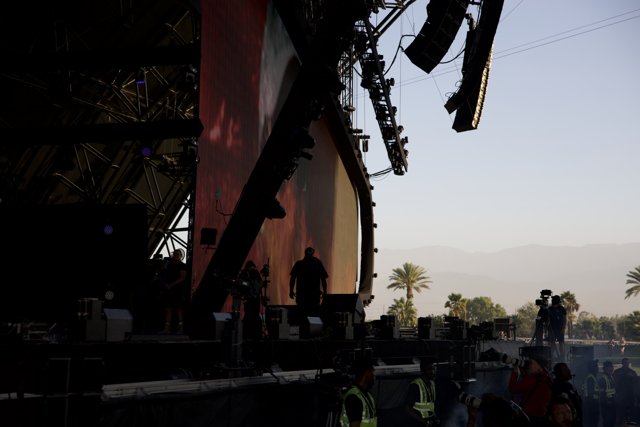 Backstage Shadows: Preparing for the Big Show at Coachella 2024