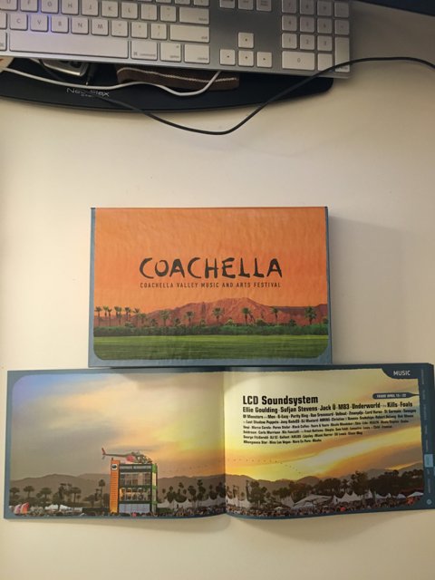 Coachella 2018 Guide Ad on Computer Screen