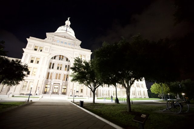 Austin City Hall at Night