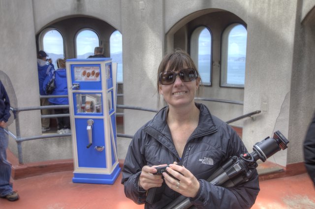 Photographer Smiling at Golden Gate Tower Overlook