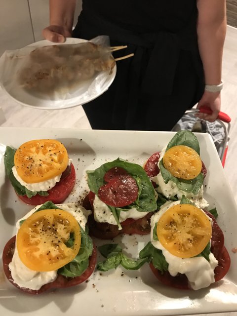 Caprese Delight on a Plate