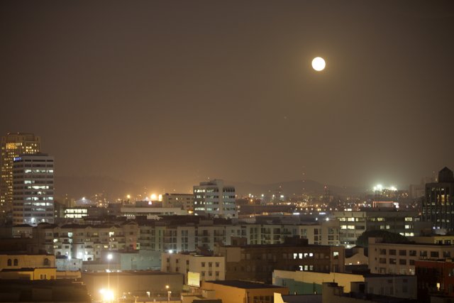 Full Moon Over the City