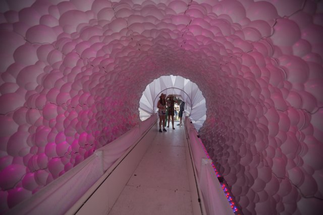 Pink Balloon Tunnel