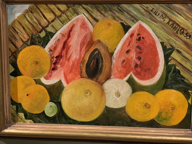 Fruits and Vegetables in a Frame