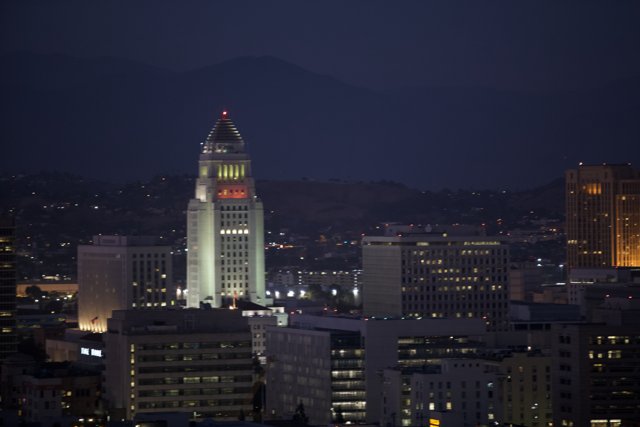 The Vibrant Metropolis of Los Angeles at Night