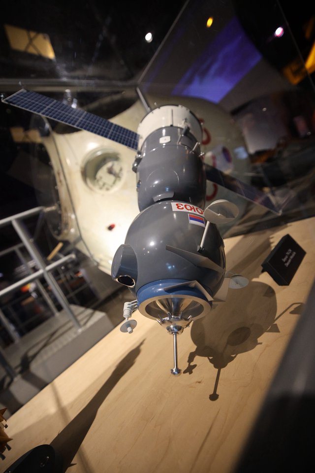 Soyuz Spacecraft Model at Space Museum Display