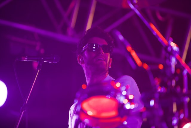 Drumming under the Coachella lights
