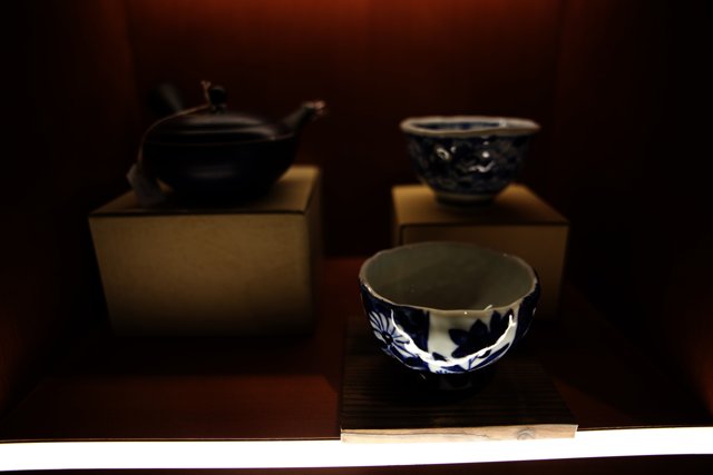 Elegant Teapots and Cups at Japan Center Malls
