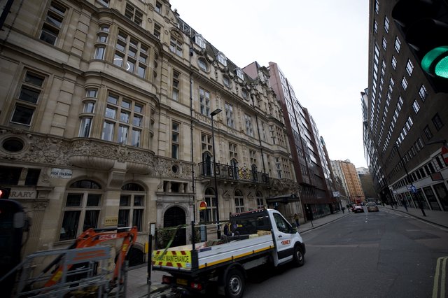 Urban Street Scene with Historic Architecture in London