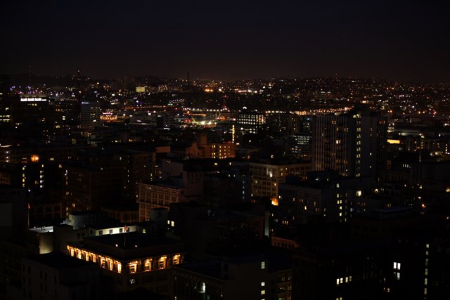 Glittering Metropolis at Night