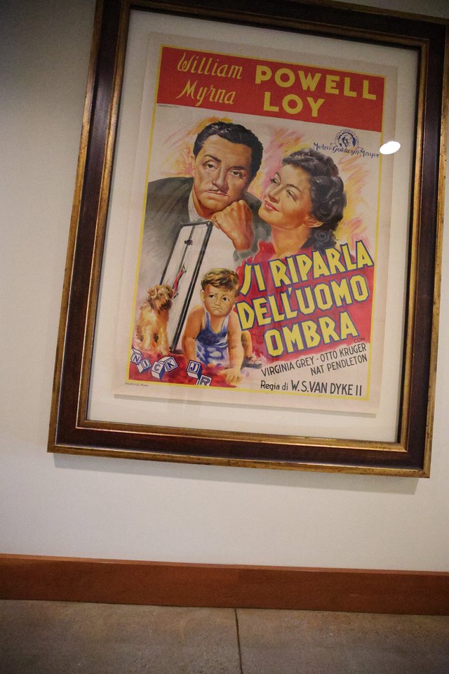 Vintage Italian Movie Poster for The Thin Man Film