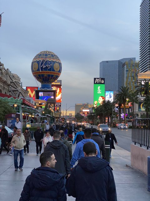 Urban Crowd in Las Vegas