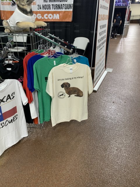 Dog Shirt on Display