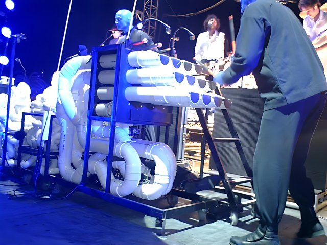Blue Man Group Rocks the Stage at Coachella