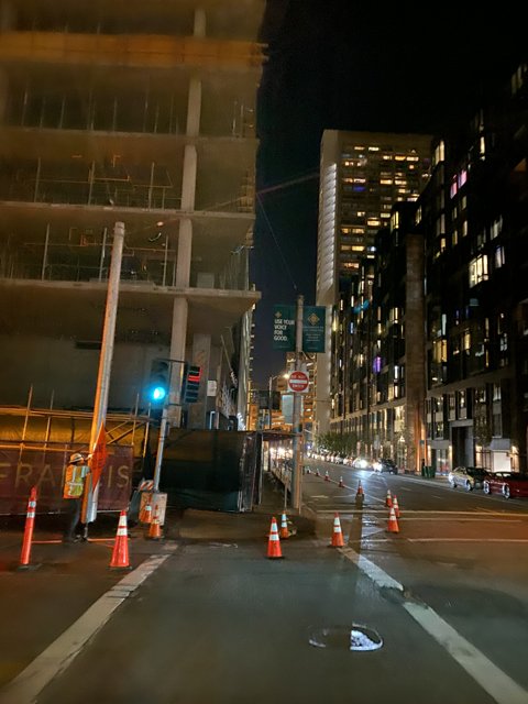 Nighttime Construction in San Francisco