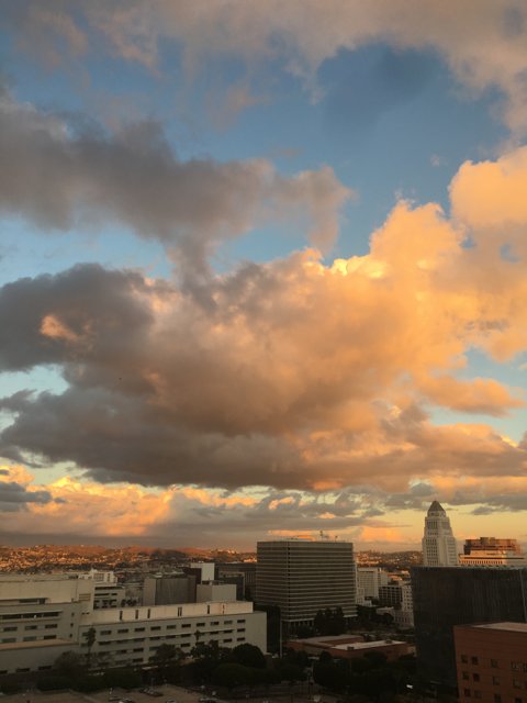 A Stunning Sunset Over Los Angeles