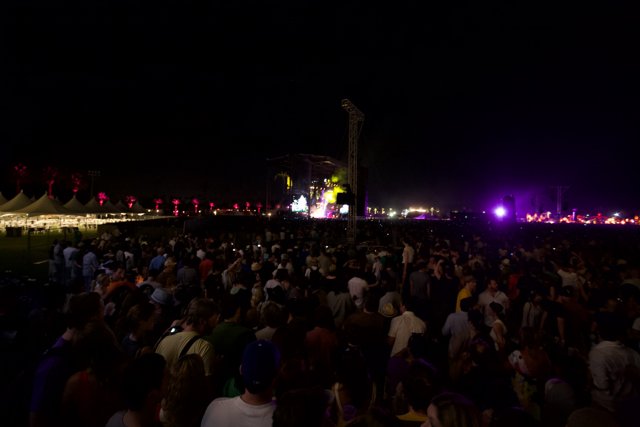 Coachella Concertgoers Enjoy the Night Sky