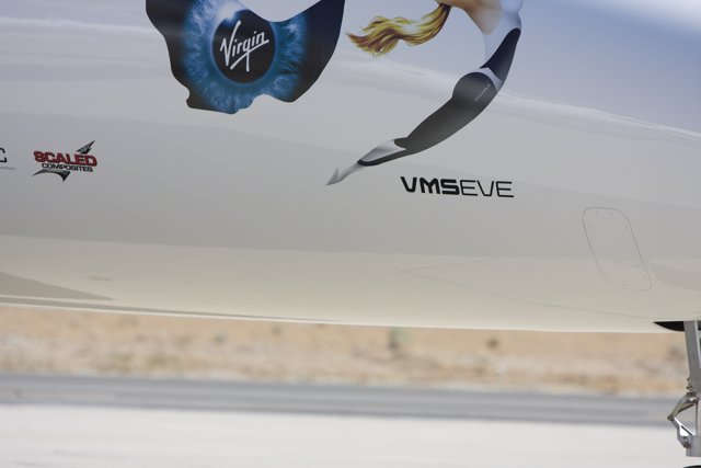 Logo and Woman on Aircraft