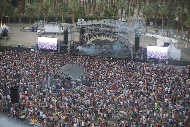 Wild Crowd at Coachella Music Festival