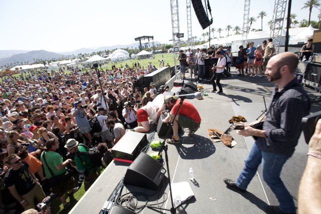 Mark LoMonaco performing at Coachella Music Festival